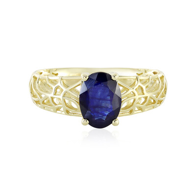 Blauer Madagaskar-Saphir-Goldring (Ornaments by de Melo)