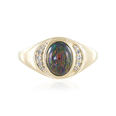 Andamooka-Matrix-Opal-Goldring (AMAYANI)