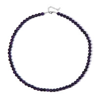 Sambia-Amethyst-Silberhalskette