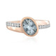 Brasilianischer Aquamarin-Silberring