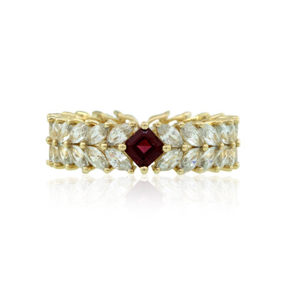 Roter Burmesischer Spinell-Goldring (de Melo)