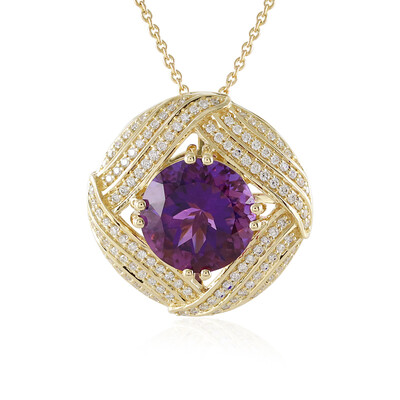 Sambia-Amethyst-Goldhalskette (de Melo)