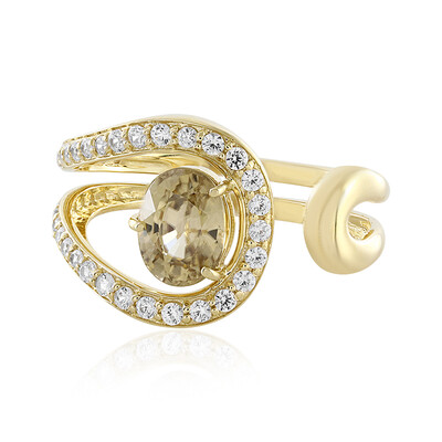Kanariengelber Zirkon-Goldring (de Melo)
