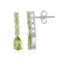 Peridot-Silberohrringe