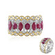 Burmesischer Rubin-Silberring (Gems en Vogue)