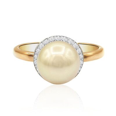 Goldene Südseeperlen-Goldring (TPC)