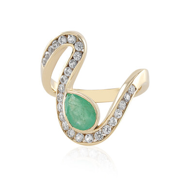 Russischer Smaragd-Goldring (Adela Gold)
