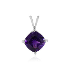 Sambia-Amethyst-Silberanhänger