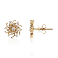 Lupenreiner (F) Brillant-Goldohrringe (LUCENT DIAMONDS)