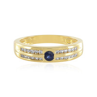 Blauer Saphir-Silberring