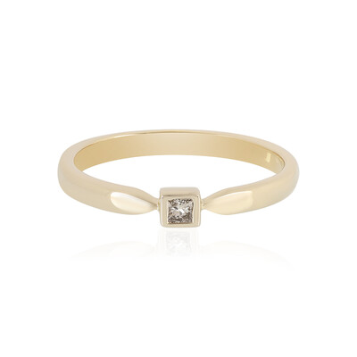I2 Schokoladen-Diamant-Silberring