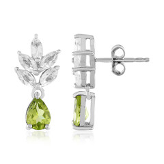 Peridot-Silberohrringe