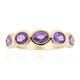 Purpurfarbener Ceylon-Saphir-Goldring