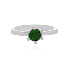 Russischer Diopsid-Silberring