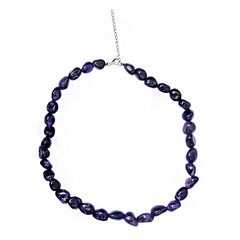 Sambia-Amethyst-Silberhalskette