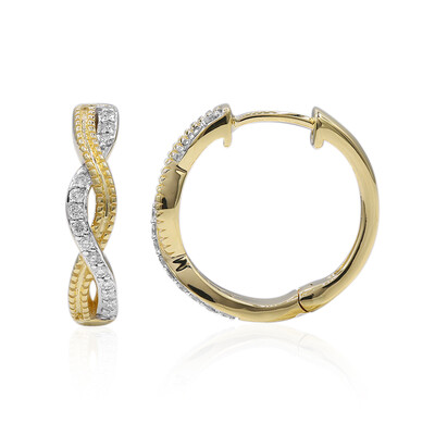 SI1 (G) Brillant-Goldohrringe (Annette)
