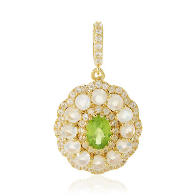 Arizona-Peridot-Silberanhänger