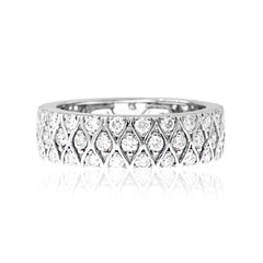 Lupenreiner (F) Brillant-Platinring (LUCENT DIAMONDS)