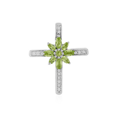Peridot-Silberanhänger