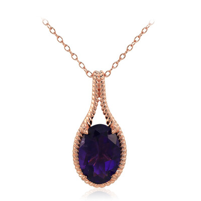 Marokkanischer Amethyst-Silberhalskette