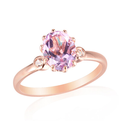 Lavendel-Amethyst-Silberring