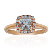 AAA-Brasilianischer Aquamarin-Goldring
