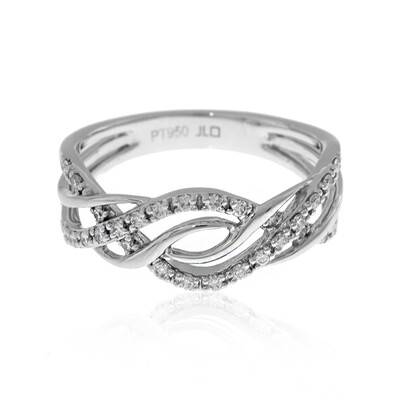 Lupenreiner (F) Brillant-Platinring (LUCENT DIAMONDS)