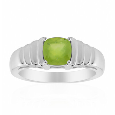 Brasilianischer Grüner Opal-Silberring (Pallanova)