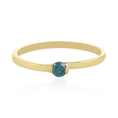 Blauer Diamant-Goldring