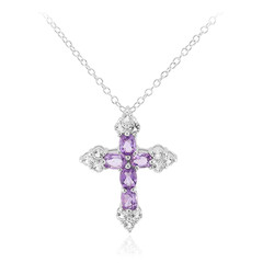 Amethyst-Silberhalskette