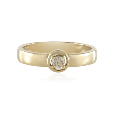 I2 Schokoladen-Brillant-Goldring