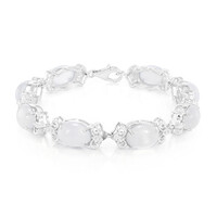 Türkischer Chalzedon-Silberarmband