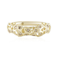 I2 Champagner-Diamant-Goldring (Ornaments by de Melo)