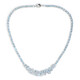 Himmelblauer Topas-Silbercollier