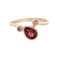 Brasilianischer Pinkfarbener Turmalin-Goldring (KM by Juwelo)