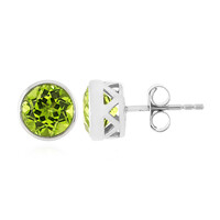 Jilin-Peridot-Silberohrringe