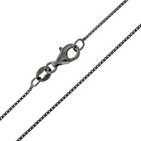 Silber-Veneziakette - 2,4 g - 60 cm - rutheniert