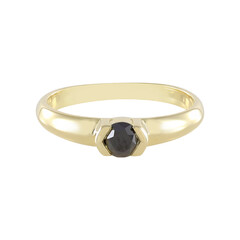 Schwarzer Brillant-Goldring 0,27 ct