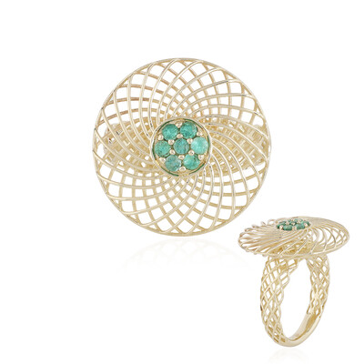 Kolumbianischer Smaragd-Goldring (Ornaments by de Melo)