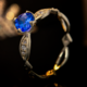 AAA-Tansanit-Goldring (de Melo)