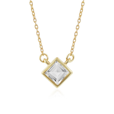 Weißer Topas-Silbercollier