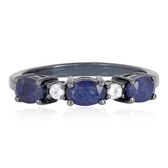 Blauer Madagaskar-Saphir-Silberring