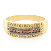 Fancy-Diamant-Silberring