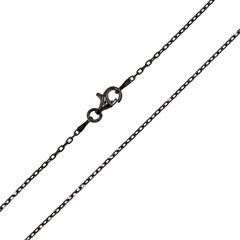 925er Silber-Ankerkette - 2,11 g - 45 cm - rutheniert