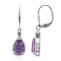Amethyst-Silberohrringe