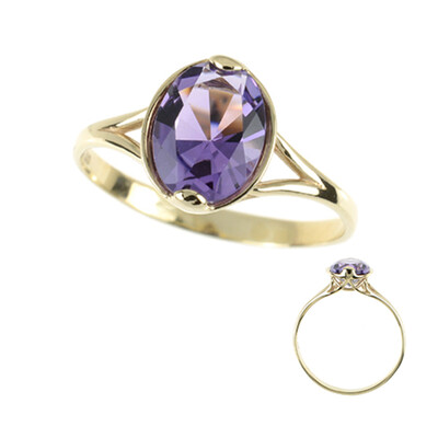 Amethyst-Goldring (dagen)