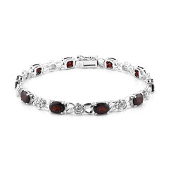 Granat-Silberarmband