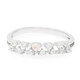 Pinkfarbener Ceylon-Saphir-Silberring