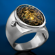 Leoparden-Opal-Silberring