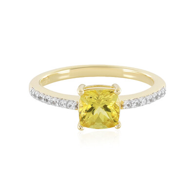 Goldener Apatit-Silberring